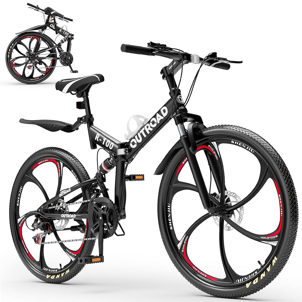 マウンテンバイク 変速ギア21段 26インチ 18kg 折り畳み式 black Amazon | STAIR 折りたたみ マウンテンバイク 自転車 シマノ21段